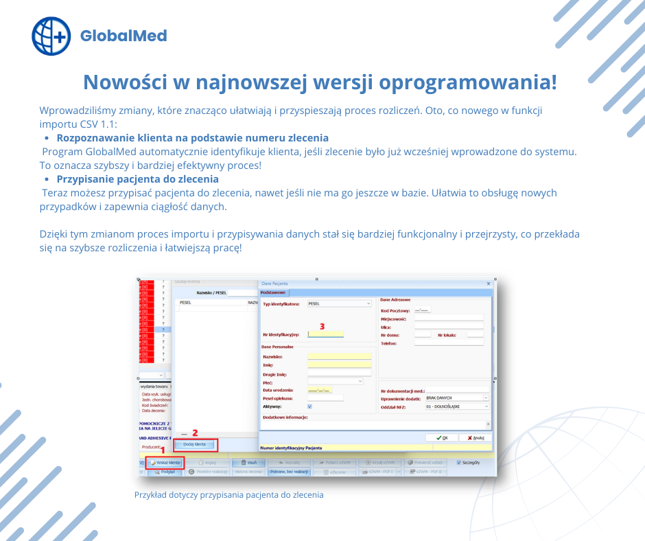 oprogramowanie do rozliczeń NFZ, rozliczenia NFZ, program do rozliczeń medycznych, oprogramowanie medyczne, e-ZWM rozliczenia, refundacje NFZ, system do rozliczeń z NFZ, GlobalMed oprogramowanie, zlecenia NFZ, rozliczenia, najlepsze oprogramowanie NFZ, najlepsze oprogramowanie do rozliczeń z NFZ, jak rozliczać zlecenia NFZ, program do obsługi refundacji medycznych, system e-ZWM do potwierdzania zleceń, jak zautomatyzować rozliczenia NFZ, oprogramowanie do zarządzania zleceniami NFZ, rozwiązania IT dla placówek medycznych NFZ, kompleksowy program do rozliczeń refundacji, narzędzie do importu zleceń z NFZ, analiza różnic w rozliczeniach NFZ